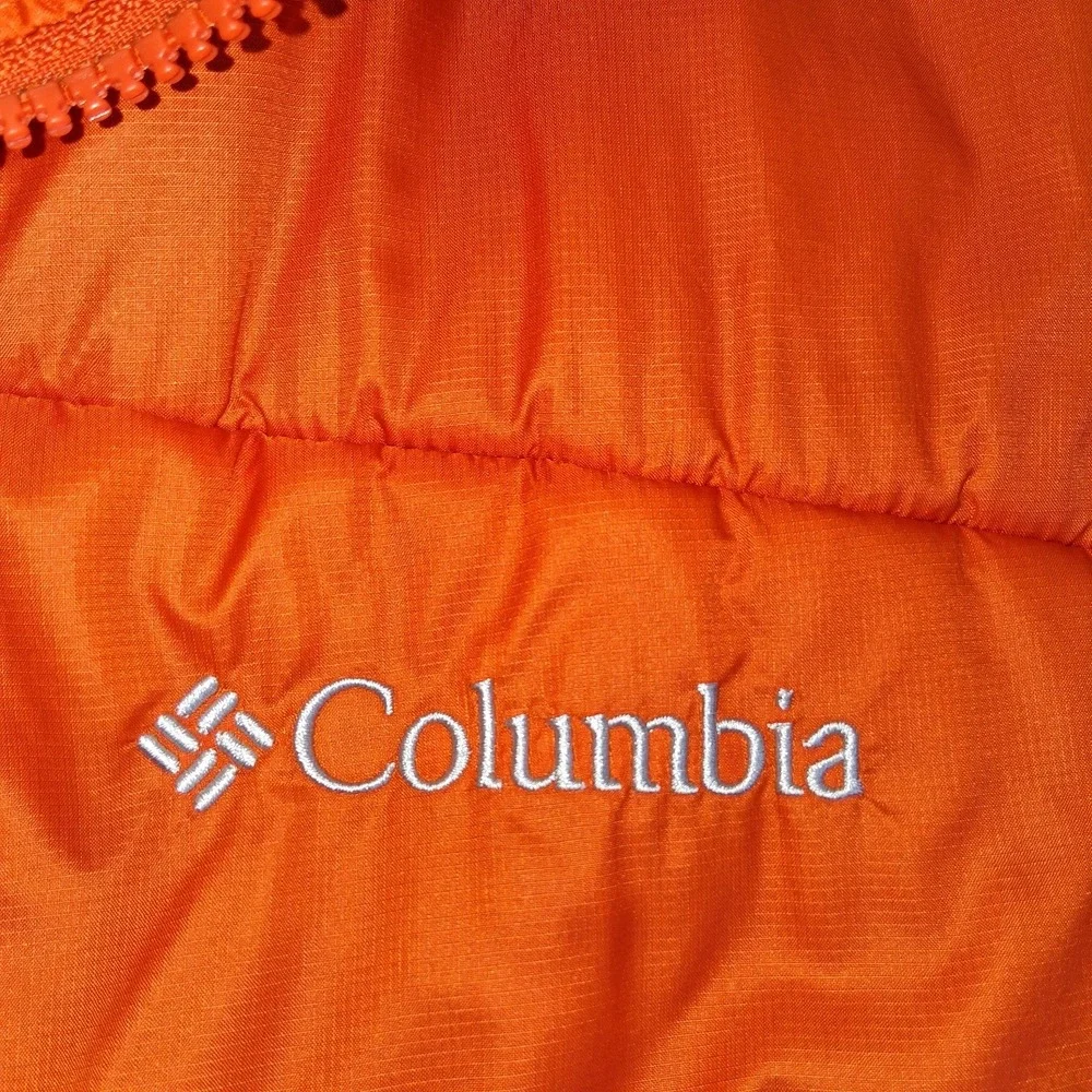 Men's Columbia Omni-Heat Infinity Orange Puffy Coat Size XL